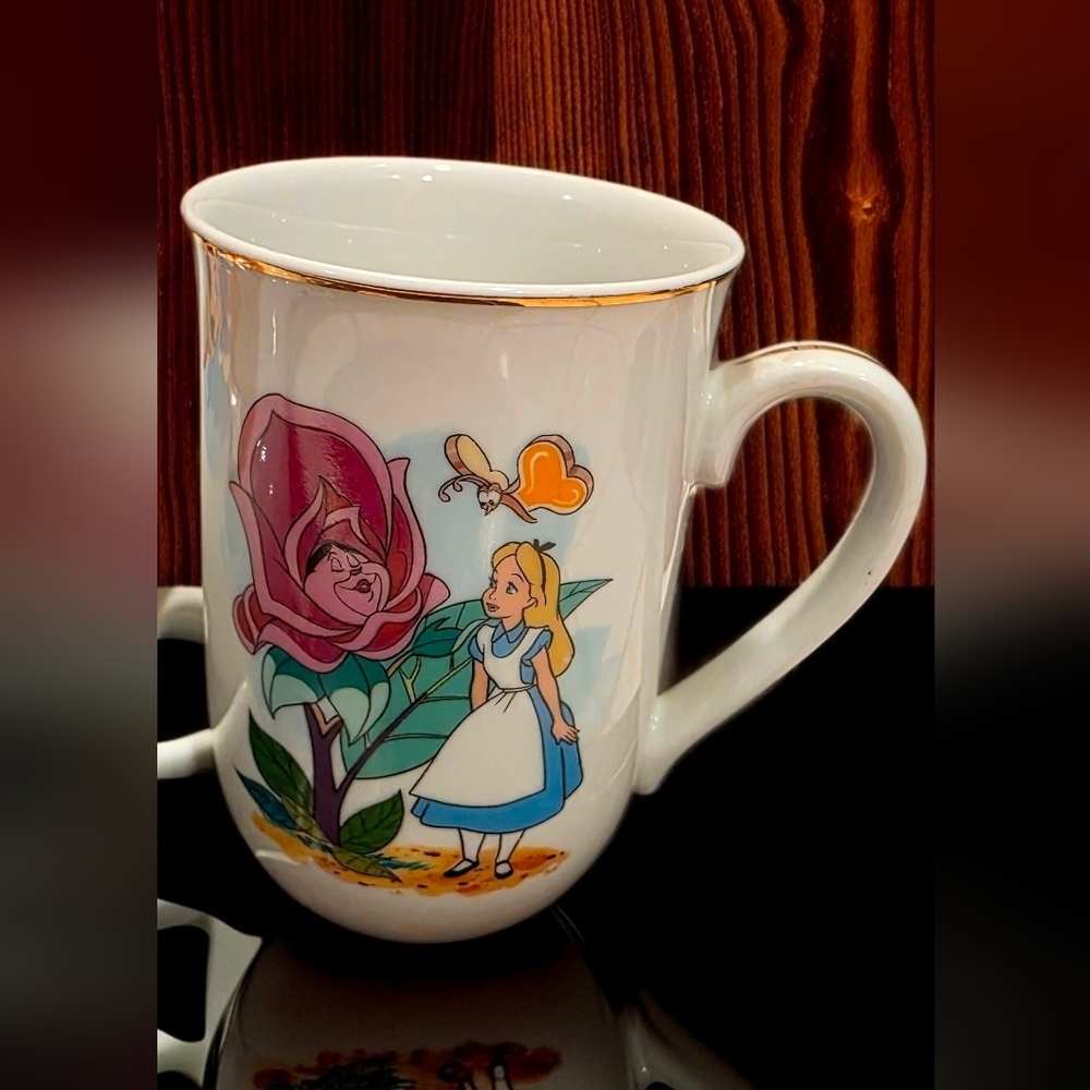 Walt Disney Character Mugs Set Four (4) Alice Pinnochio Mickey Snow White Cups - Picture 6 of 8